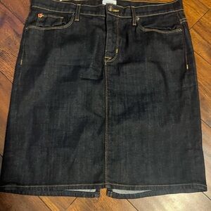 Hudson Jeans Dark Indigo Straight Denim Skirt - waist 30